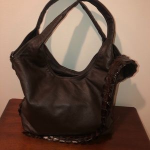 MooMoo designs crocodile handbag